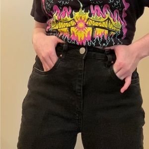 Black Straight-Leg Cotton On Jeans